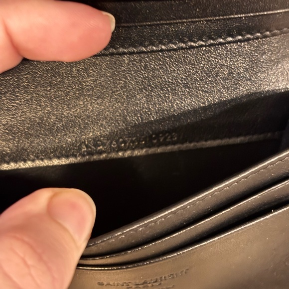 Saint Laurent Black Patent Leather Small Compact Card Holder Wallet W/ COA NWT - Picture 11 of 15